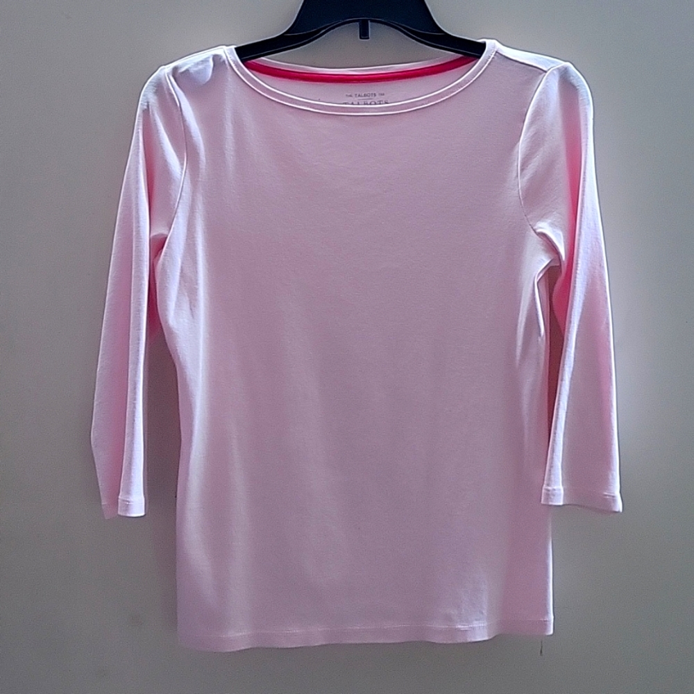 Talbots Petite Baby Pink Shirt